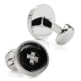 Crystal Button Rope Cufflinks - Cufflinks.com - Flyclothing LLC