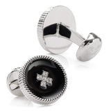 Crystal Button Rope Cufflinks - Cufflinks.com - Flyclothing LLC