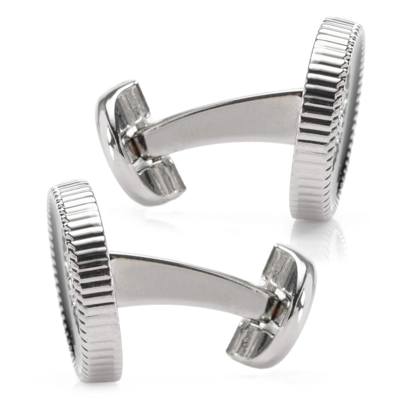 Crystal Button Rope Cufflinks - Cufflinks.com - Flyclothing LLC