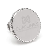 Stainless Steel Coin Edge Engravable Lapel Pin - Cufflinks.com - Flyclothing LLC