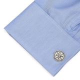Antique Compass Stainless Steel Cufflinks - Cufflinks.com - Flyclothing LLC