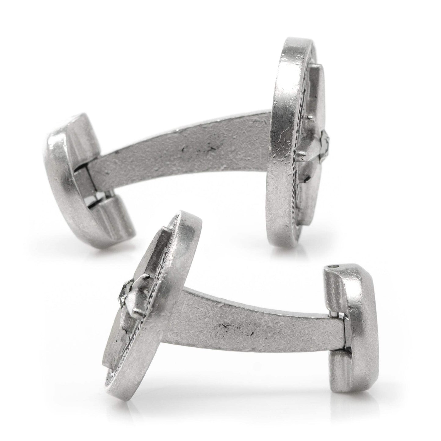Antique Compass Stainless Steel Cufflinks - Cufflinks.com - Flyclothing LLC