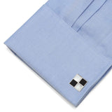 Mother of Pearl and Onyx Check Cufflinks - Cufflinks.com - Flyclothing LLC