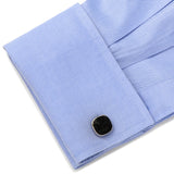 Stainless Steel Black Pave Crystal 5-Stud Set - Cufflinks.com - Flyclothing LLC