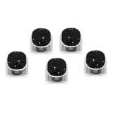Stainless Steel with Black Pave Crystal 5-Studs - Cufflinks.com - Flyclothing LLC