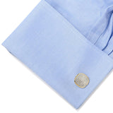 Gold Stainless Steel White Pave Crystal 5-Stud Set - Cufflinks.com - Flyclothing LLC