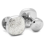 White Pave Crystal 5-Stud Set - Cufflinks.com - Flyclothing LLC