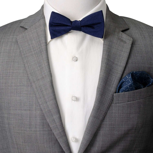 White Pave Crystal 5-Studs - Cufflinks.com - Flyclothing LLC