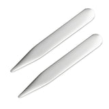 Stainless Steel Engravable Collar Stays - Cufflinks.com - Flyclothing LLC