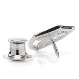 Stainless Steel Cross Shield Lapel Pin - Cufflinks.com - Flyclothing LLC