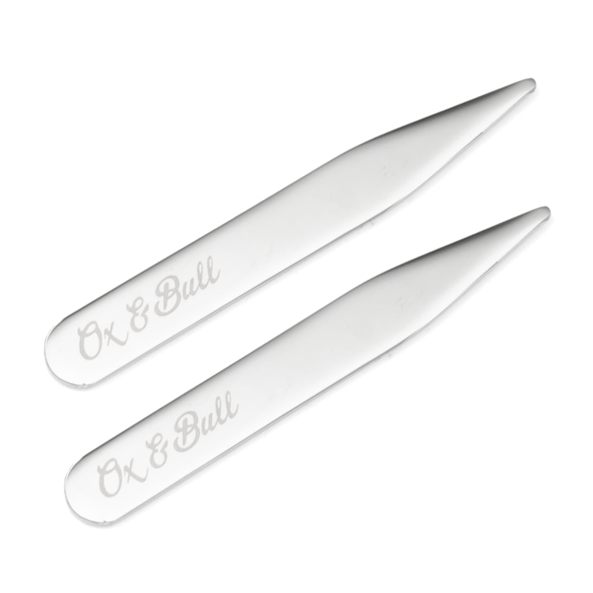 Stainless Steel Engravable Collar Stays - Cufflinks.com - Flyclothing LLC