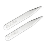 Stainless Steel Engravable Collar Stays - Cufflinks.com - Flyclothing LLC