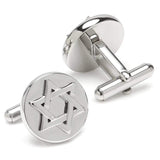 Star of David Stainless Steel Cufflinks - Cufflinks.com - Flyclothing LLC