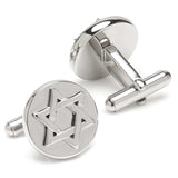 Star of David Stainless Steel Cufflinks - Cufflinks.com - Flyclothing LLC