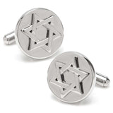 Star of David Stainless Steel Cufflinks - Cufflinks.com - Flyclothing LLC