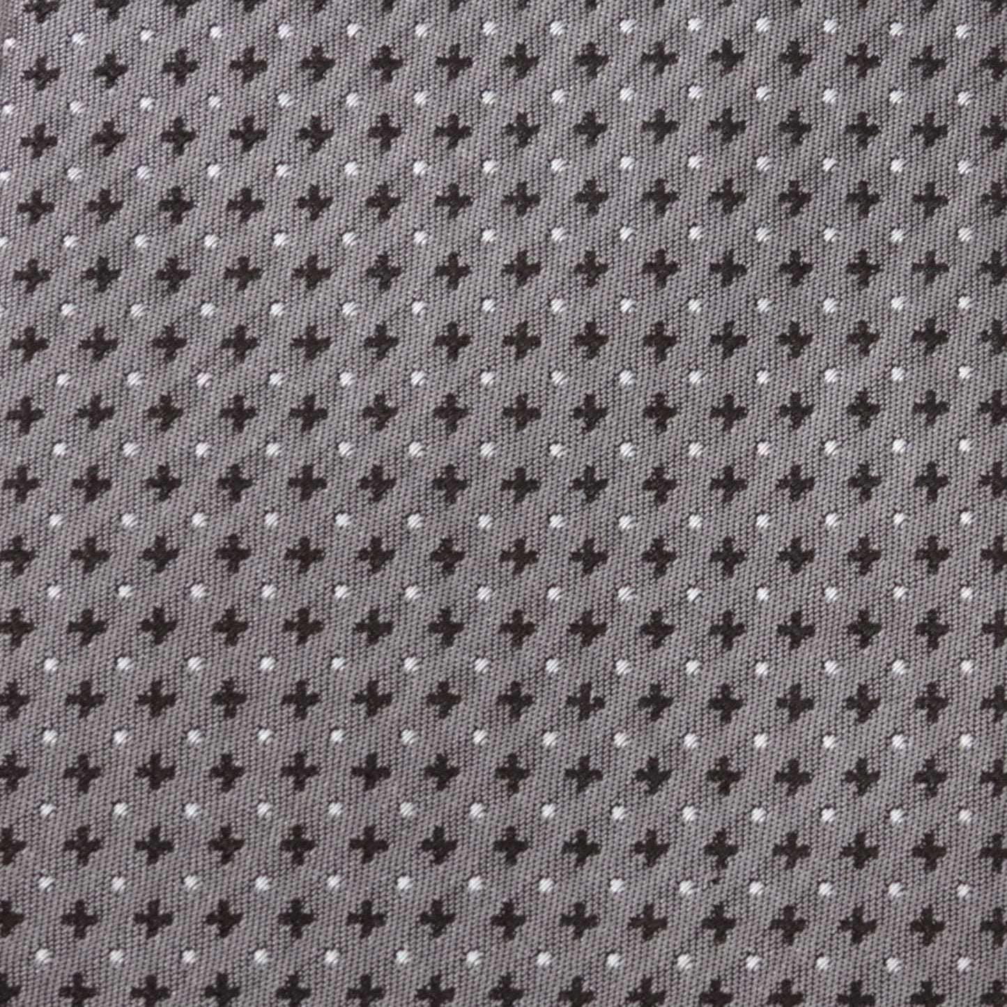 Gray Cross Dot-Men's Tie - Cufflinks.com - Flyclothing LLC