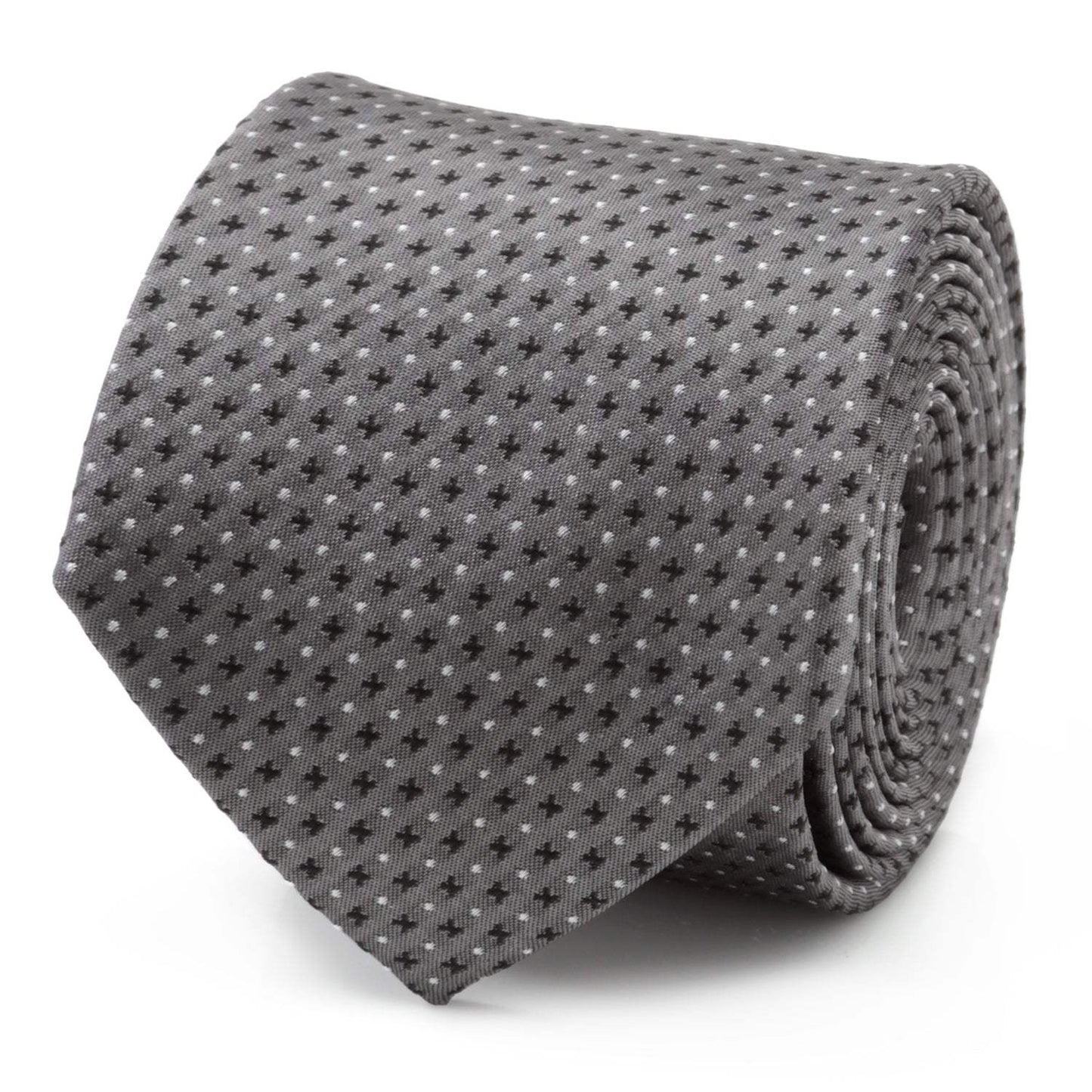 Gray Cross Dot-Men's Tie - Cufflinks.com - Flyclothing LLC