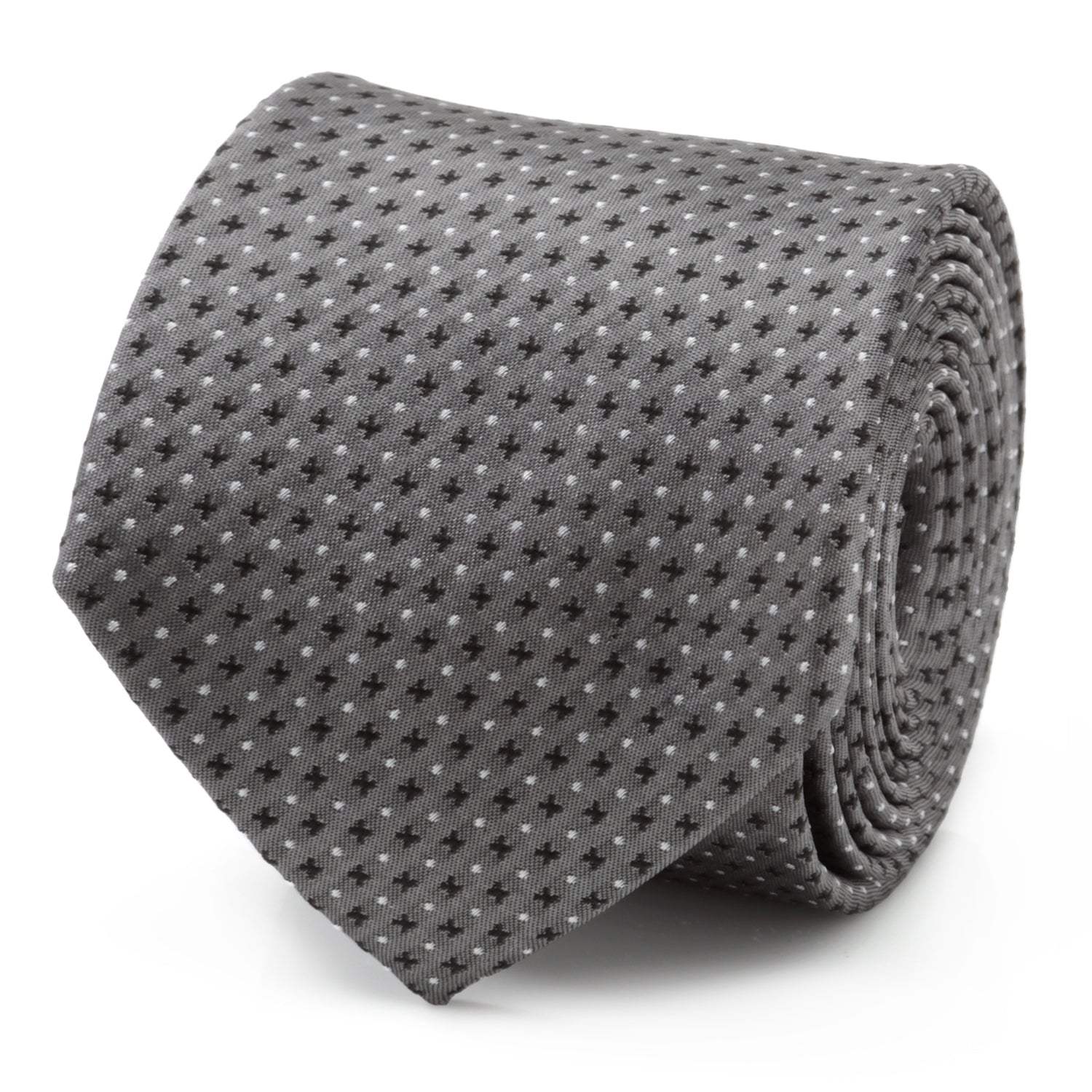 Gray Cross Dot-Men's Tie - Cufflinks.com - Flyclothing LLC