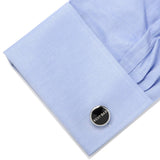 Best Dad Black Stainless Steel Cufflinks - Cufflinks.com - Flyclothing LLC