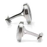 Best Dad Black Stainless Steel Cufflinks - Cufflinks.com - Flyclothing LLC