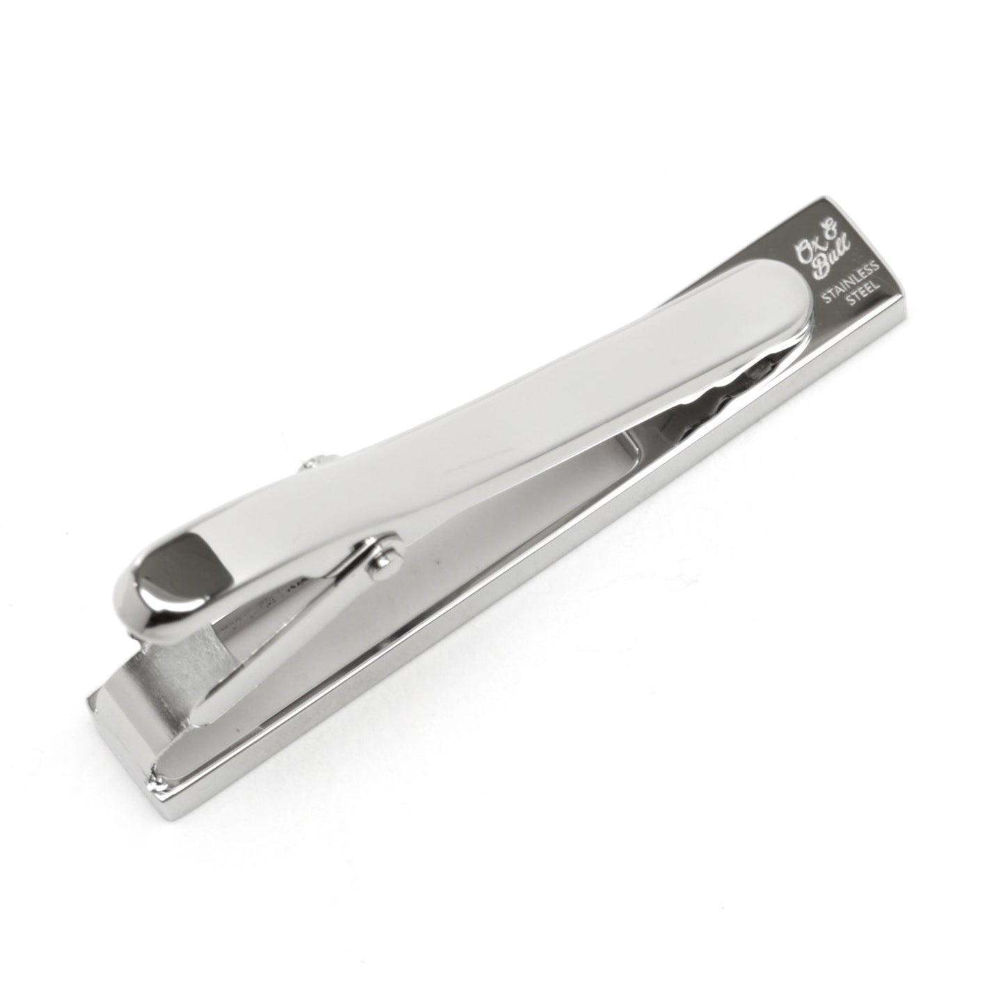 Die Cut Mother of Pearl Stainless Steel Tie Clip - Cufflinks.com - Flyclothing LLC