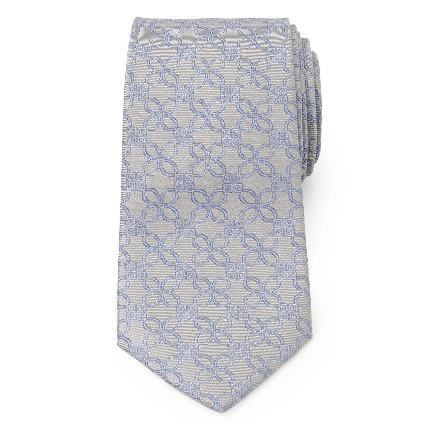 Gray Blue Art Deco Men's Tie - Cufflinks.com - Flyclothing LLC