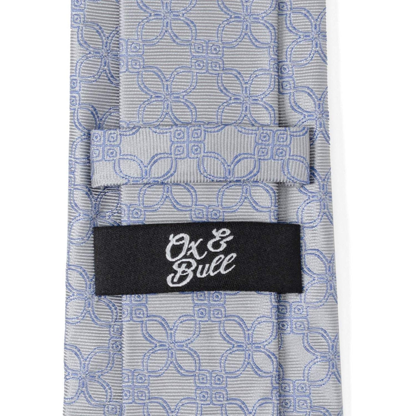 Gray Blue Art Deco Men's Tie - Cufflinks.com - Flyclothing LLC