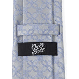 Gray Blue Art Deco Men's Tie - Cufflinks.com - Flyclothing LLC