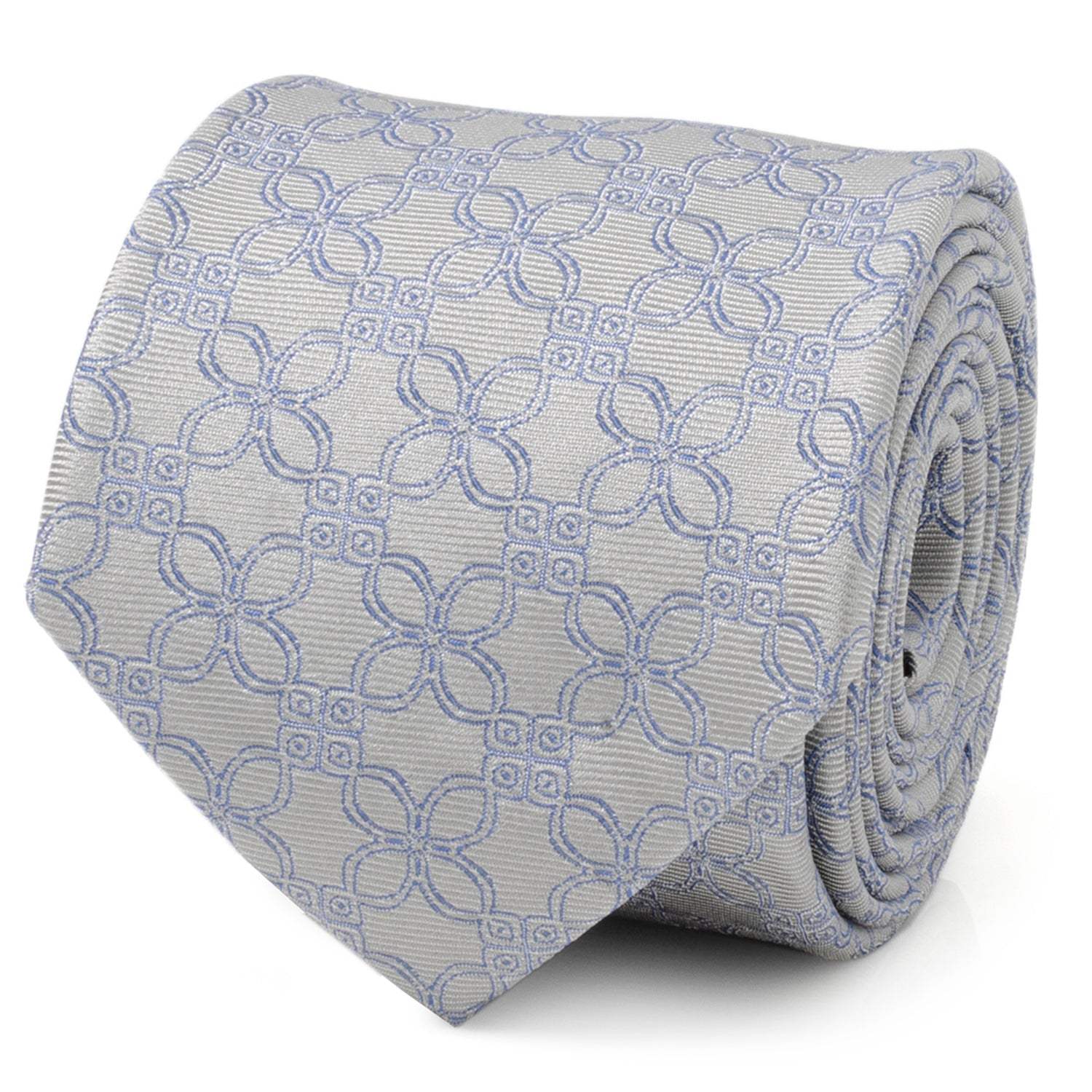 Gray Blue Art Deco Men's Tie - Cufflinks.com - Flyclothing LLC