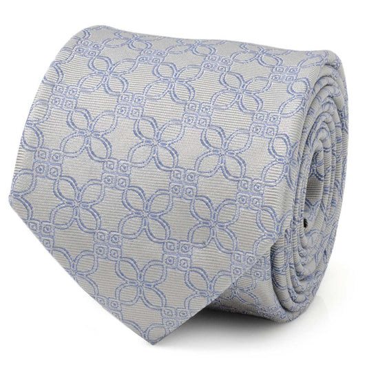Gray Blue Art Deco Men's Tie - Cufflinks.com - Flyclothing LLC