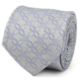 Gray Blue Art Deco Men's Tie - Cufflinks.com - Flyclothing LLC
