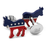 Stainless Steel Democratic Donkey Cufflinks - Cufflinks.com - Flyclothing LLC