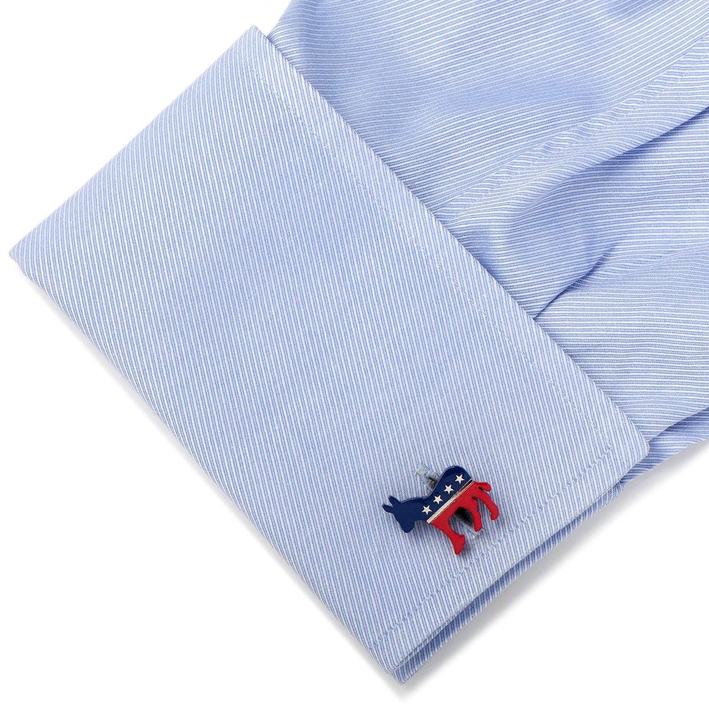 Stainless Steel Democratic Donkey Cufflinks - Cufflinks.com - Flyclothing LLC