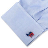 Stainless Steel Democratic Donkey Cufflinks - Cufflinks.com - Flyclothing LLC