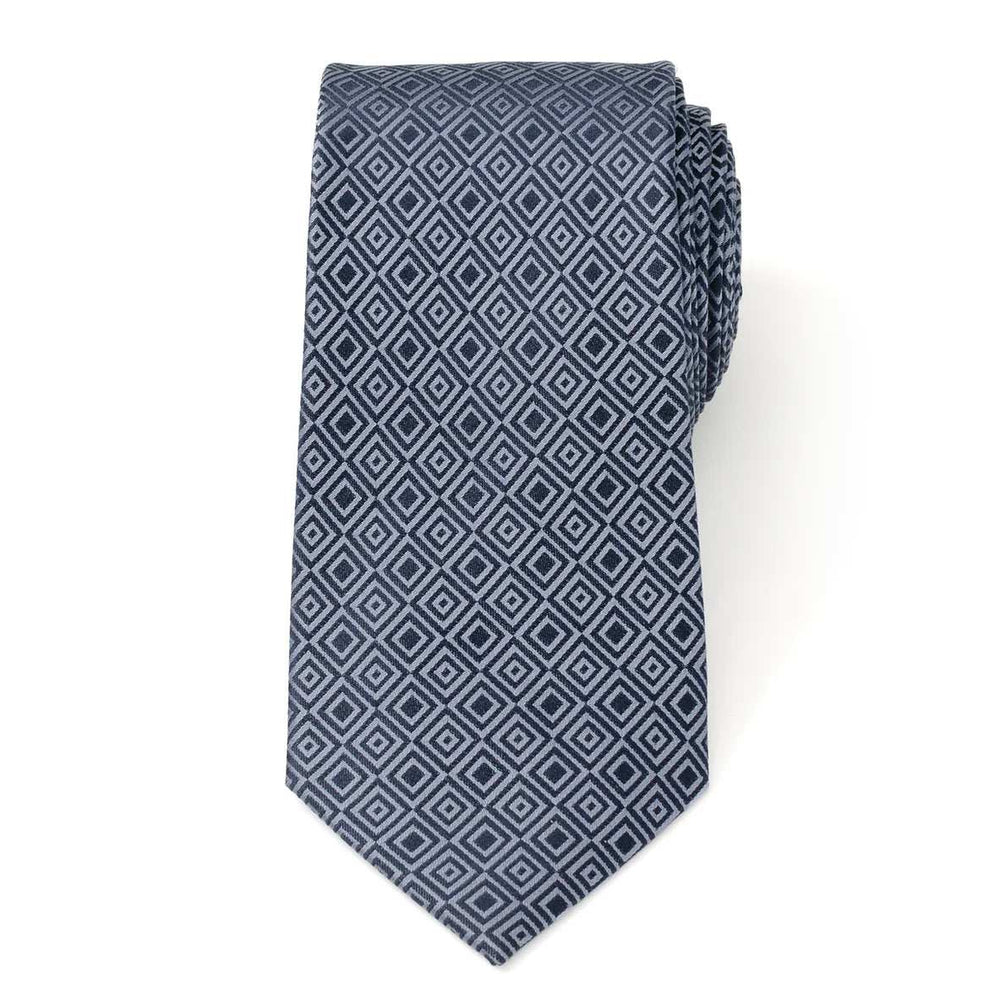 Navy Patterned Men's Tie - Cufflinks.com - Flyclothing LLC