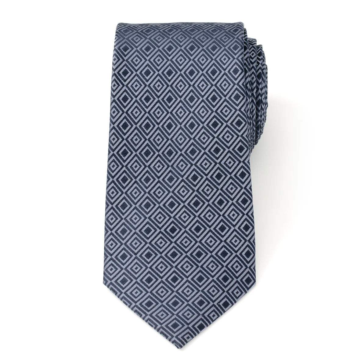 Navy Patterned Men's Tie - Cufflinks.com - Flyclothing LLC
