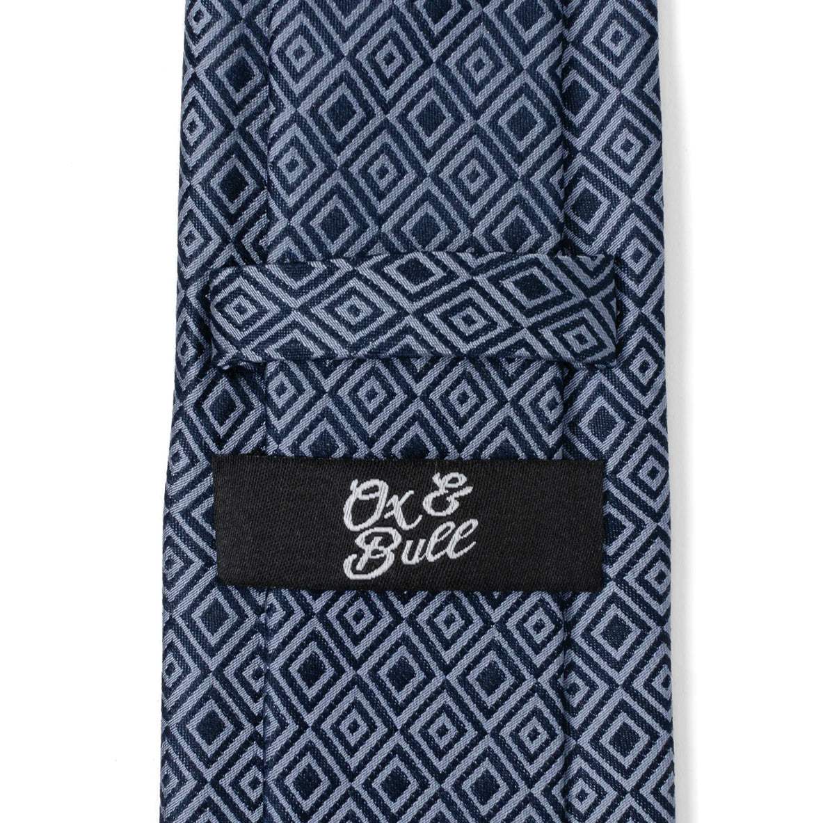 Navy Patterned Men's Tie - Cufflinks.com - Flyclothing LLC