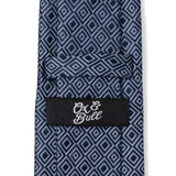 Navy Patterned Men's Tie - Cufflinks.com - Flyclothing LLC