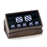 Mother of Pearl Floating and Diamond 5-Stud Set - Cufflinks.com - Flyclothing LLC