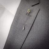 Sterling Silver Skull Stick Pin - Cufflinks.com - Flyclothing LLC