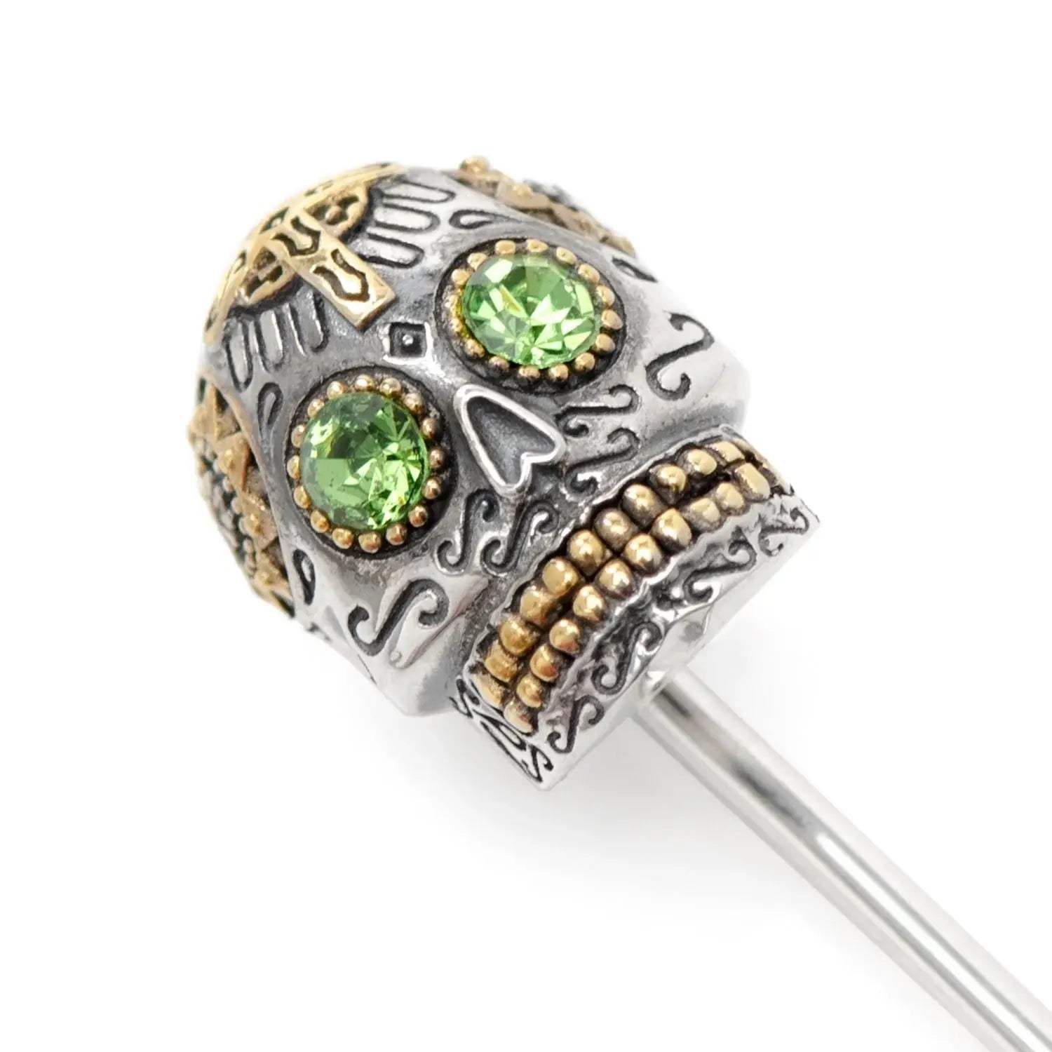 Sterling Silver Skull Stick Pin - Cufflinks.com - Flyclothing LLC