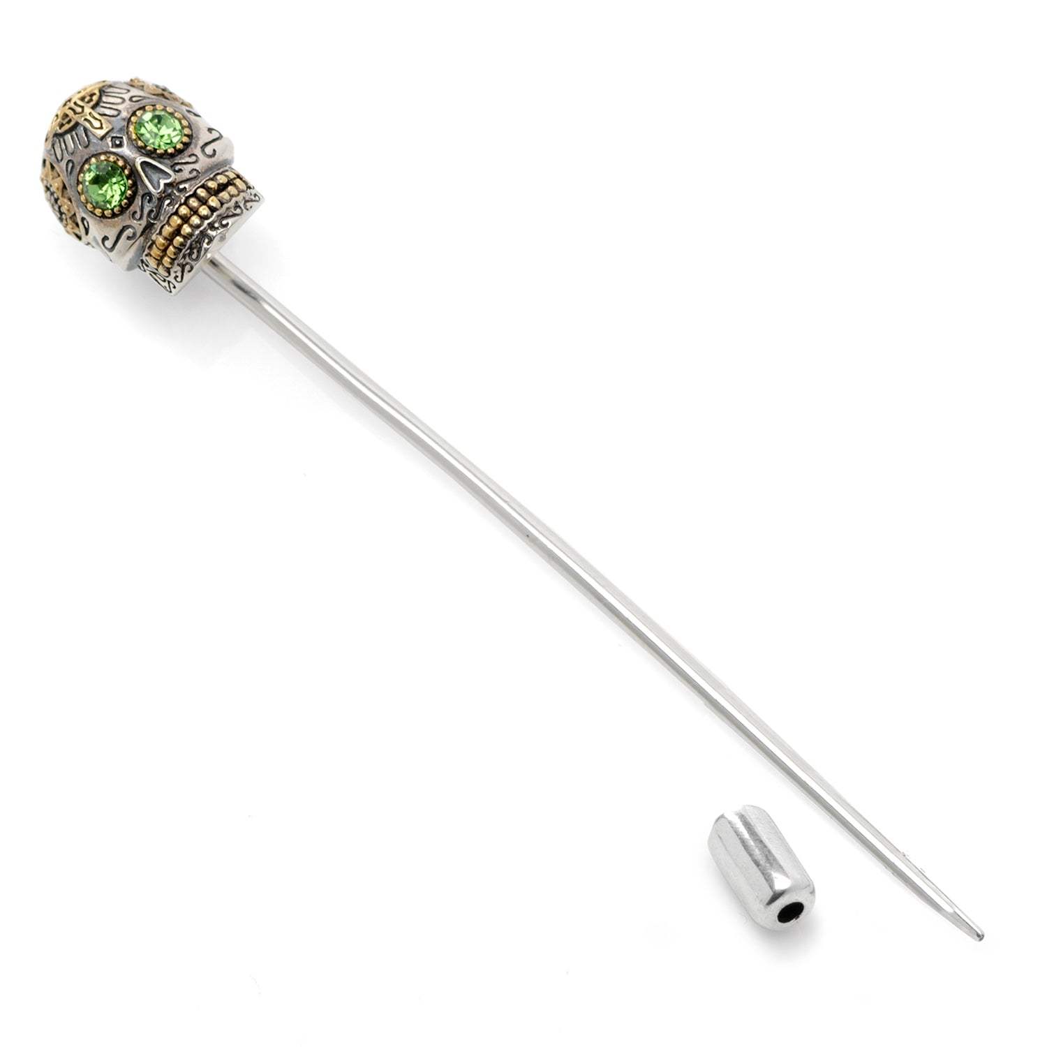 Sterling Silver Skull Stick Pin - Cufflinks.com - Flyclothing LLC