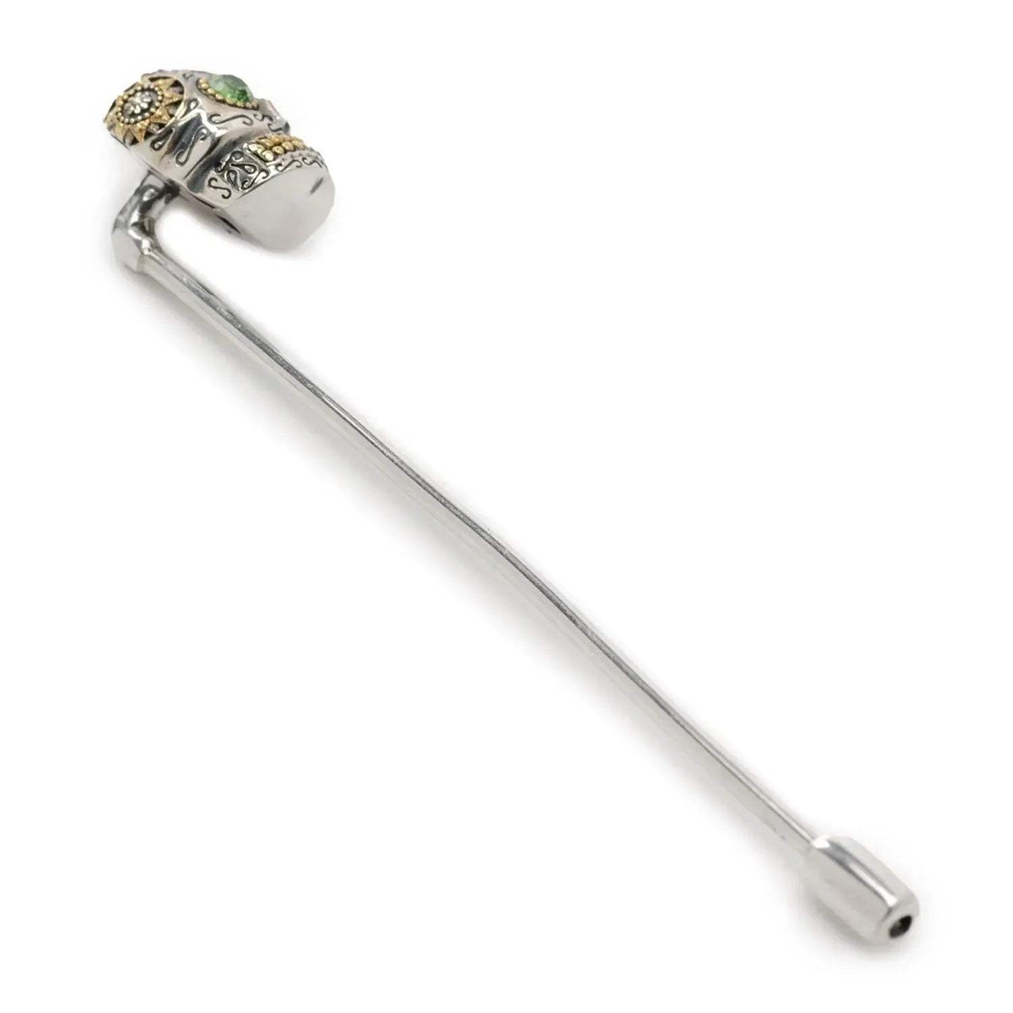 Sterling Silver Skull Stick Pin - Cufflinks.com - Flyclothing LLC