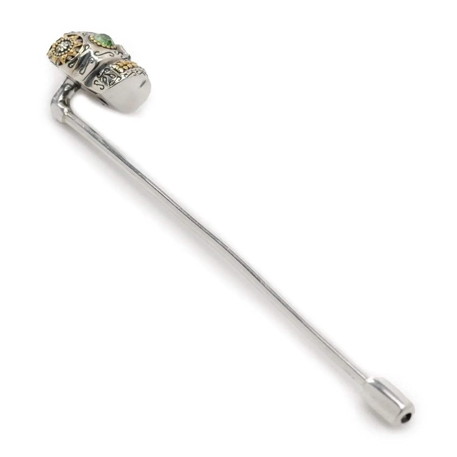 Sterling Silver Skull Stick Pin - Cufflinks.com - Flyclothing LLC