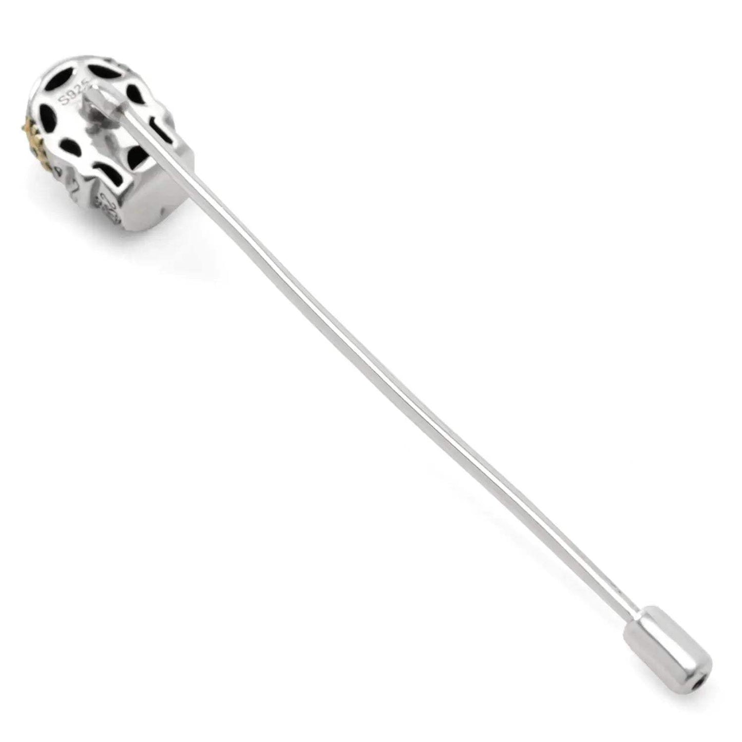Sterling Silver Skull Stick Pin - Cufflinks.com - Flyclothing LLC