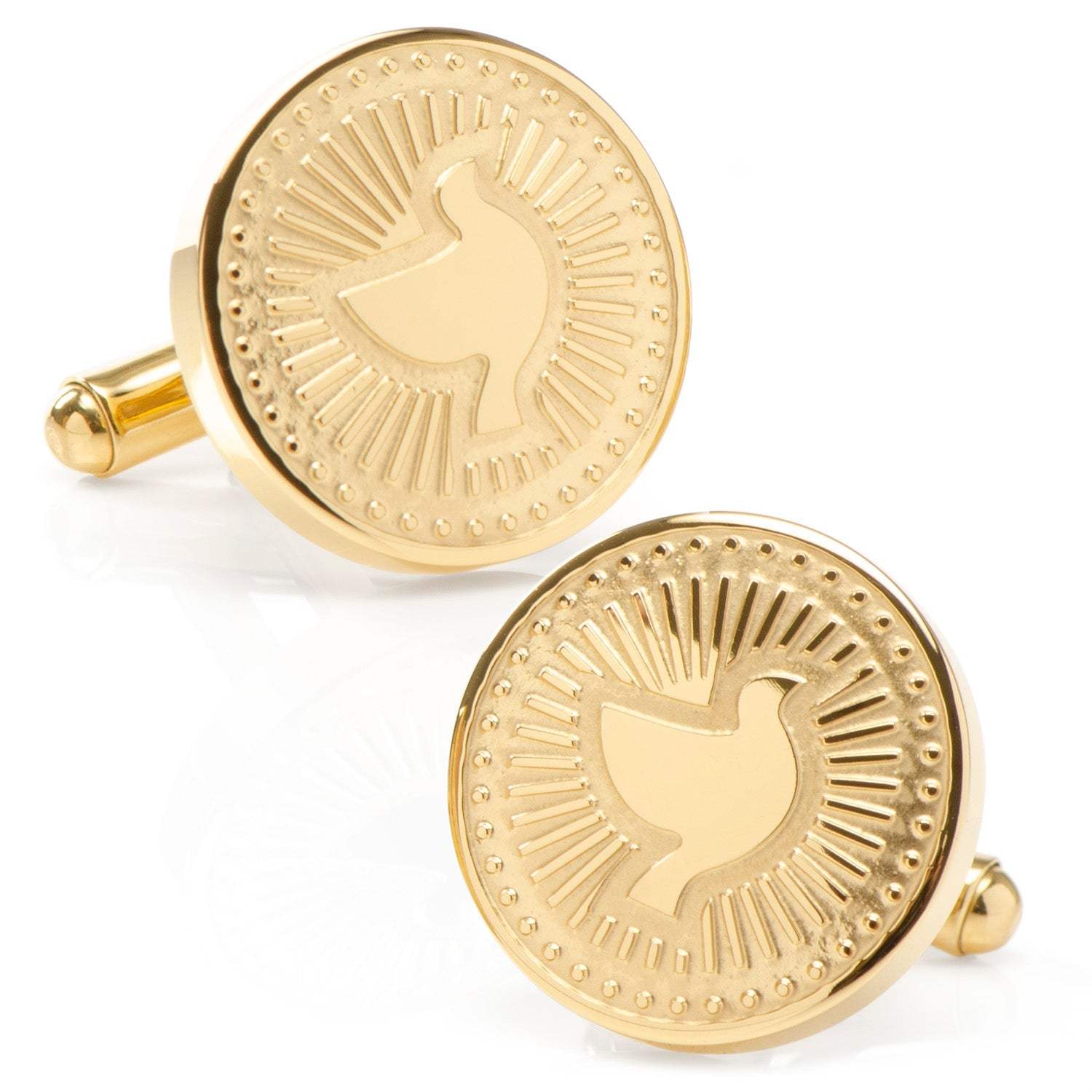 Gold Dove Radial Cufflinks - Cufflinks.com - Flyclothing LLC
