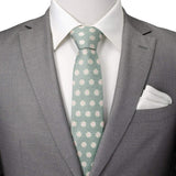 Daisy Soft Green Men's Tie - Cufflinks.com - Flyclothing LLC
