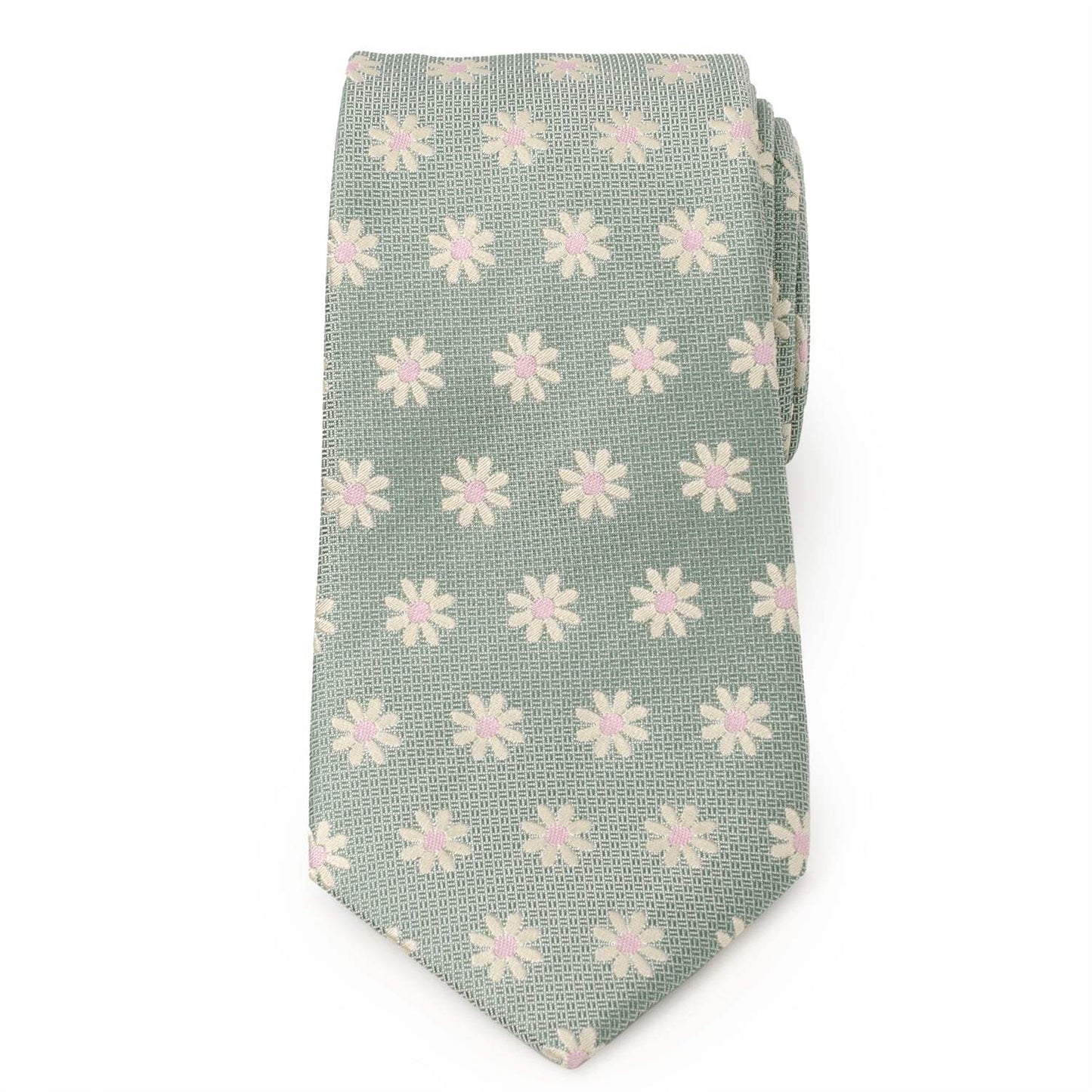 Daisy Soft Green Men's Tie - Cufflinks.com - Flyclothing LLC