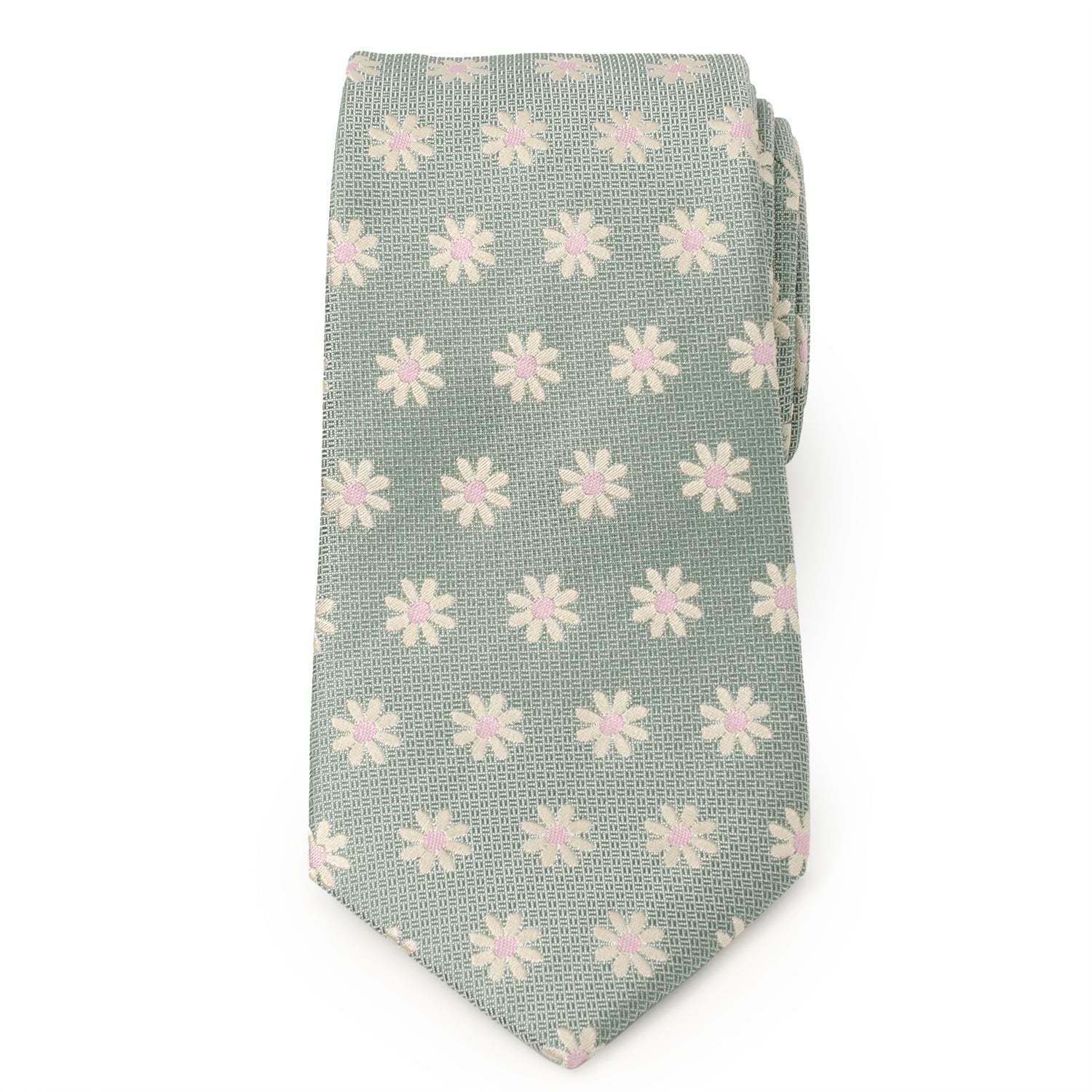 Daisy Soft Green Men's Tie - Cufflinks.com - Flyclothing LLC