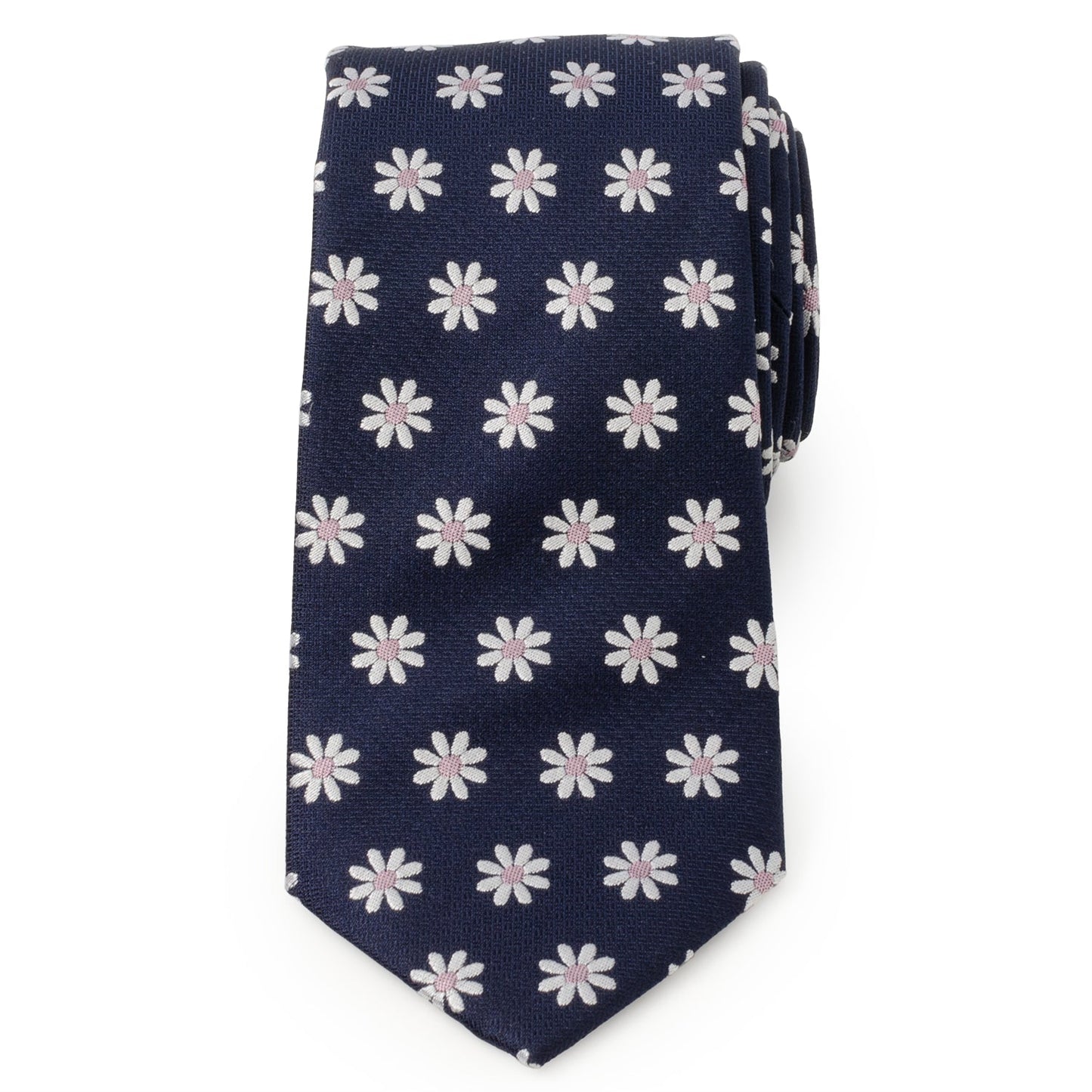 Daisy Navy Blue Men's Tie - Cufflinks.com - Flyclothing LLC